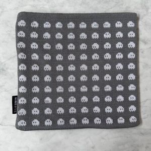 Linedyr Denmark Gray & White Knitted iPad Mini Sleeve Cover Pouch Pac-Man Print